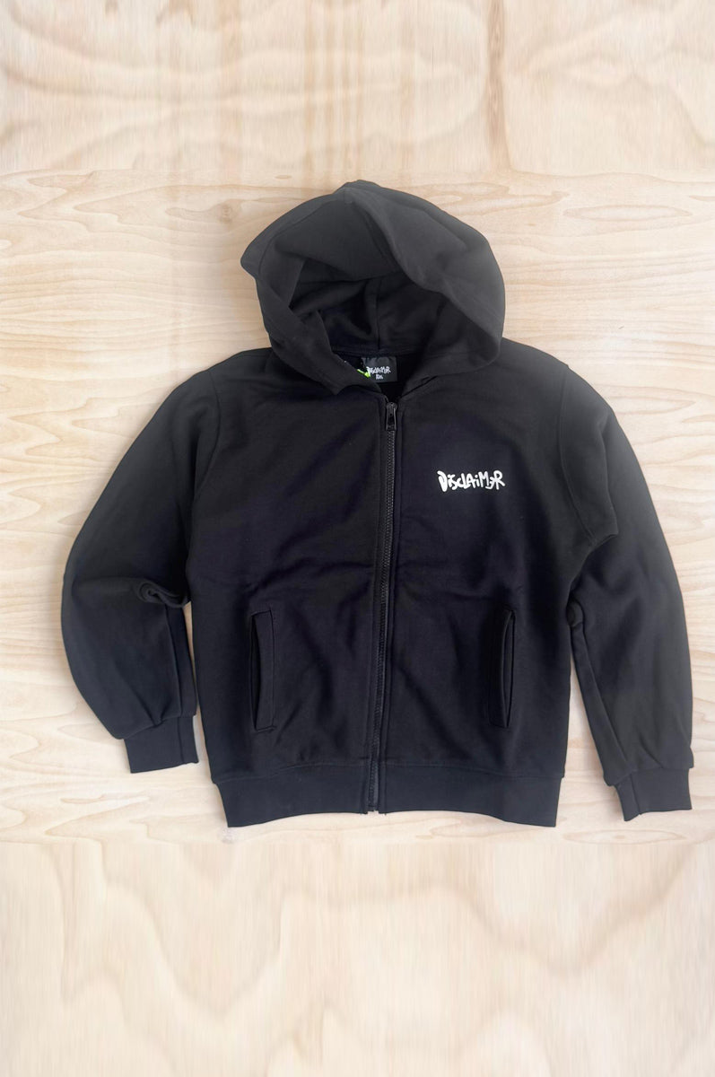 Disclaimer felpa bambino con stampe logo multicolor nero